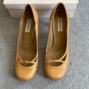 Steve Madden heels, leather, size 10